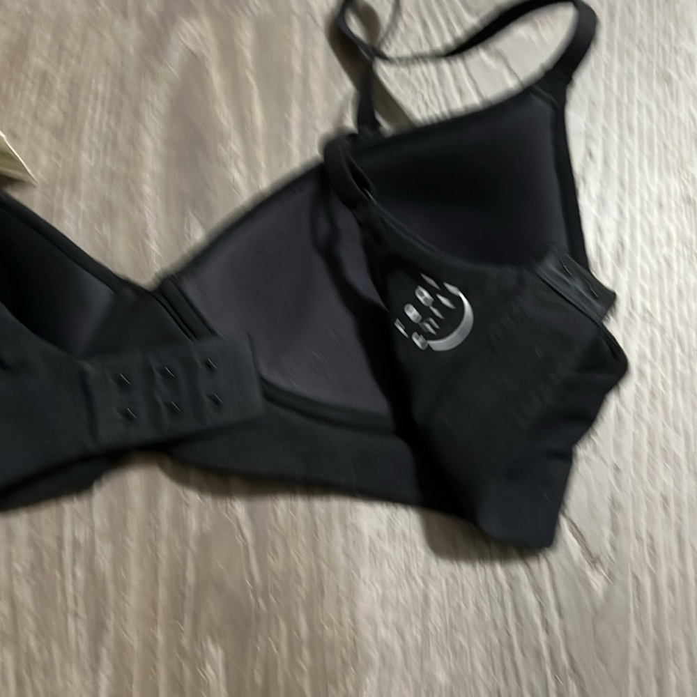 Aerie Superchill Wireless Lightly Lined Bra True Black Size 34A View 6